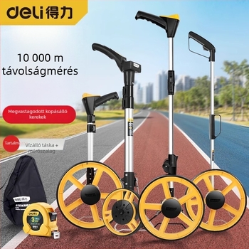 Deli DL330062 Kézi Toló Mechanikus Távolságmérő Kerék – Lézeres Távolságmérő Eszköz Mérnöki Felméréshez (Deli Roller Sorozat)
