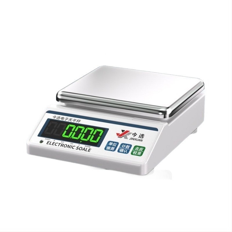 Elektronikus precíziós mérleg, modell Jx balance scale, 10 kg terhelhetőség, elektronikus mérés, akkumulátoros működés, ékszerekhez