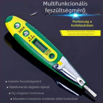 Feszültségmérő toll LED kijelzővel, magas pontosságú fázis- és neutrális vezeték észlelése, multifunkcionális otthoni használatra