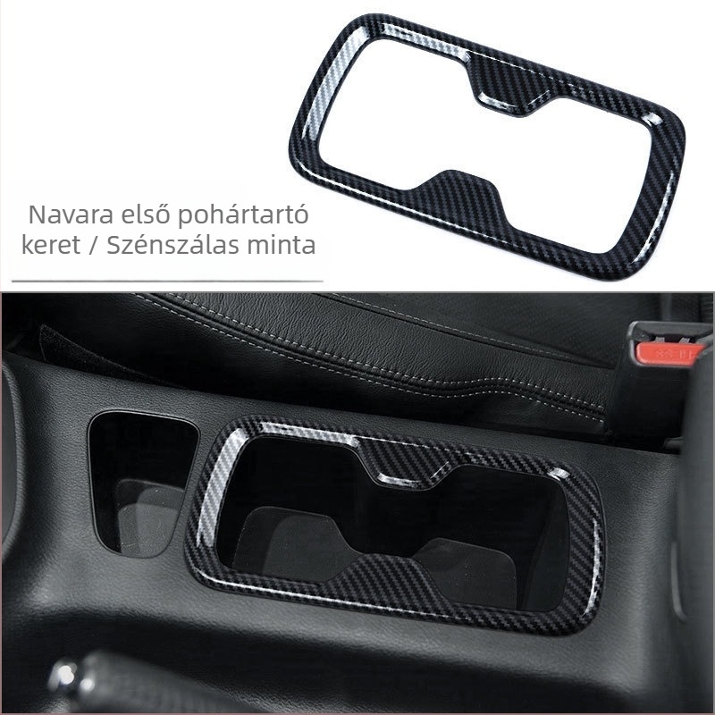 Navara ABS egy darabos belső burkolat a légkimenetekhez, kormánygombokkal és navigációs kijelzővel