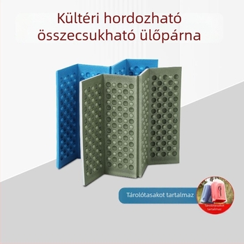 Kültéri nedvességálló hab ülőpárna, hordozható és vastagított, túrázáshoz és kempingezéshez, összecsukható téli használatra.