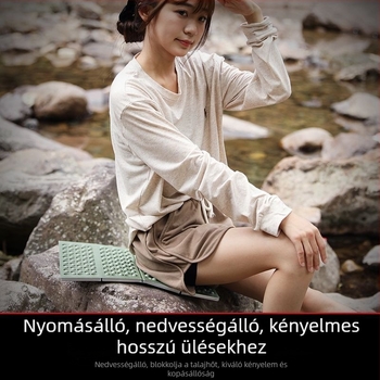 Kültéri nedvességálló hab ülőpárna, hordozható és vastagított, túrázáshoz és kempingezéshez, összecsukható téli használatra.