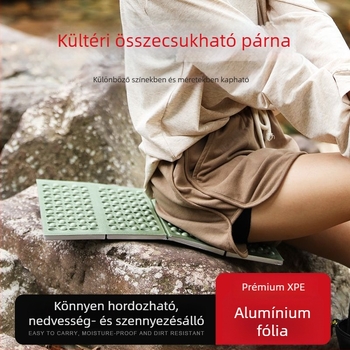 Kültéri nedvességálló hab ülőpárna, hordozható és vastagított, túrázáshoz és kempingezéshez, összecsukható téli használatra.