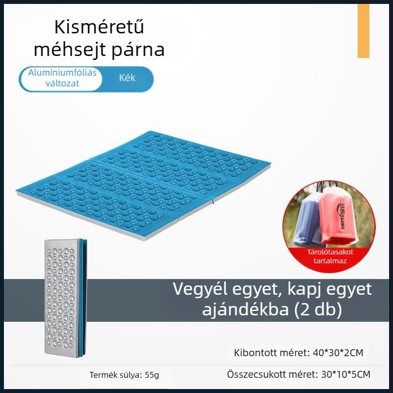 Kültéri nedvességálló hab ülőpárna, hordozható és vastagított, túrázáshoz és kempingezéshez, összecsukható téli használatra.