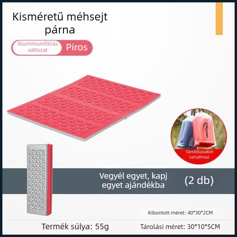 Kültéri nedvességálló hab ülőpárna, hordozható és vastagított, túrázáshoz és kempingezéshez, összecsukható téli használatra.