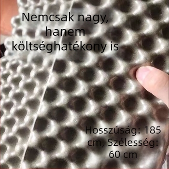 Összecsukható kemping matrac alumíniumfóliával, vastagított, nedvességálló, hordozható 1–2 fő számára