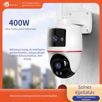 Kamera felügyeleti - kültéri 4G/WiFi, kettős 1/3 inch CMOS szenzorok (360° lefedettség; éjjellátás; 12V)