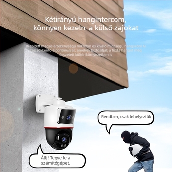 Kamera felügyeleti - kültéri 4G/WiFi, kettős 1/3 inch CMOS szenzorok (360° lefedettség; éjjellátás; 12V)