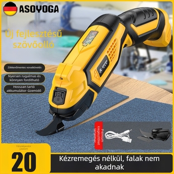 Asja elektromos olló ruhákhoz – újratölthető lítium akkumulátor, 3,6V, kézben tartható