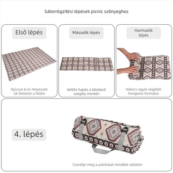 Kültéri nedvességálló babamászó matrac quiltelt poliészter-pamut szövésű, 1,4 kg, modell fcd-1, 3-5 fő számára