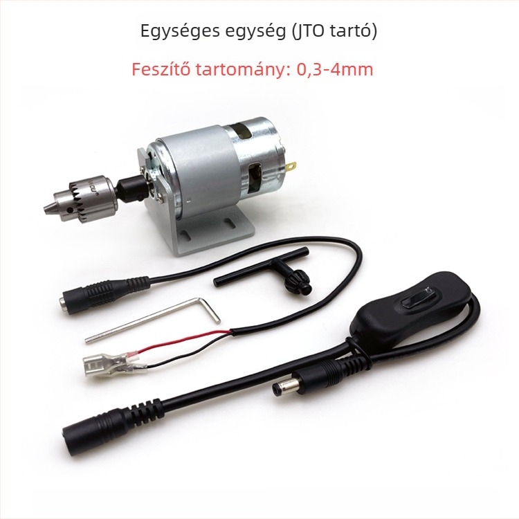 Mini funkcionális fúró DIY-hoz — nagy nyomaték, nagy sebesség, 36V, alkalmas rozsdamentes acélhoz.