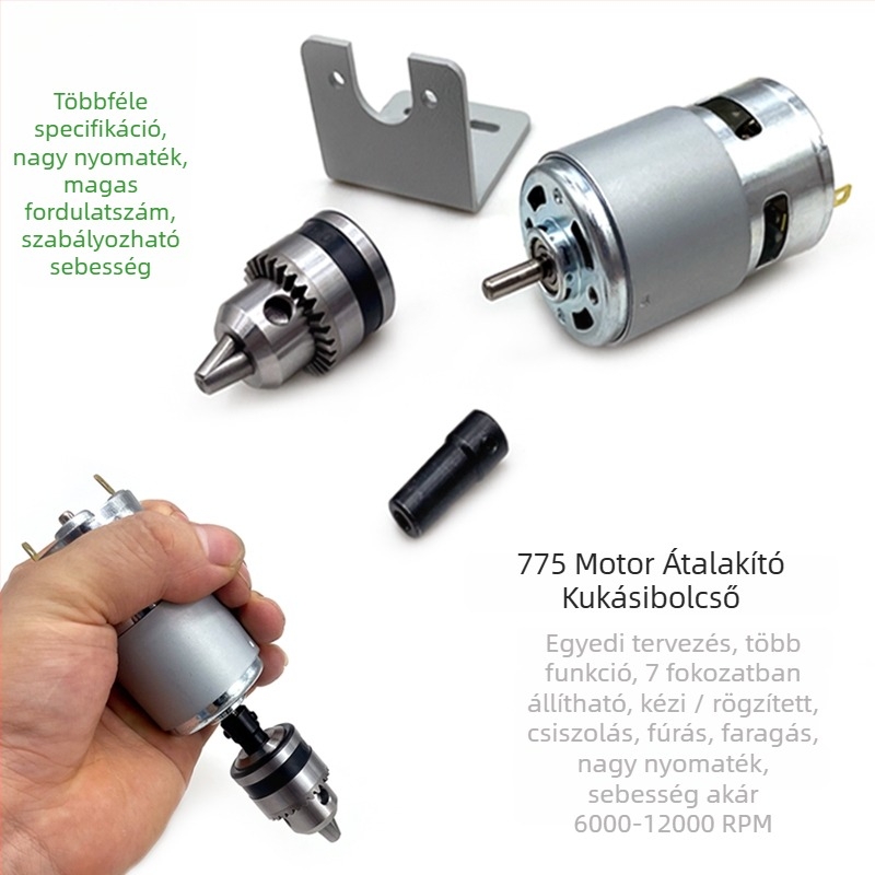 Mini funkcionális fúró DIY-hoz — nagy nyomaték, nagy sebesség, 36V, alkalmas rozsdamentes acélhoz.