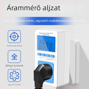 Teljesítménymérő aljzat digitális kijelzővel – Pucai P06S, pontosság szint 1