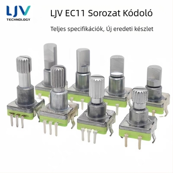 Ljv navigációs hangerő-potenciométer gomb autó DVD/rádióhoz — 360°-os forgás nyomással