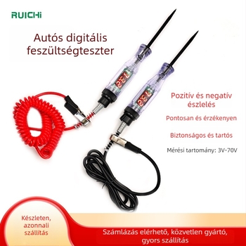Ruichi autóáramkör vizsgáló toll, 3-70V tartomány, modell Al661185100703