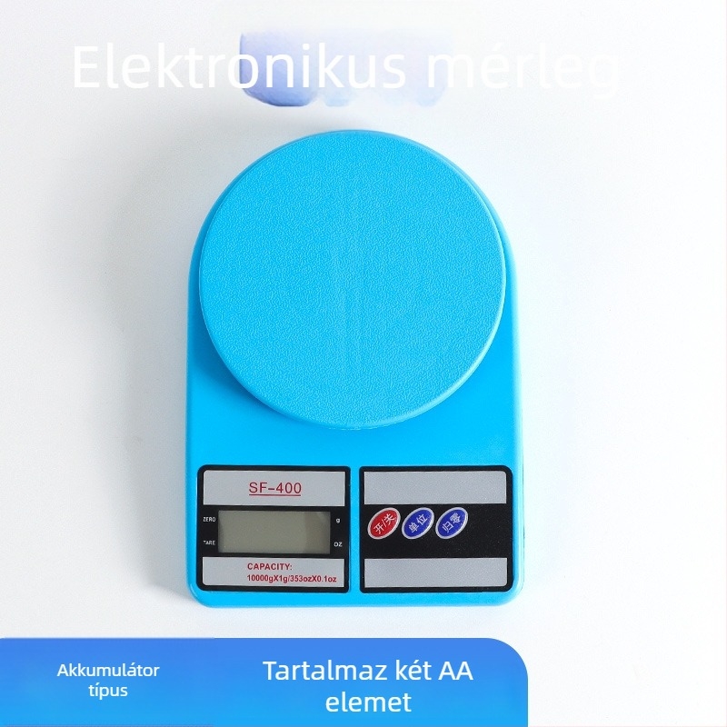 SF400 elektronikus konyhai mérleg – magas precizitás, műanyag ház, Liuxin