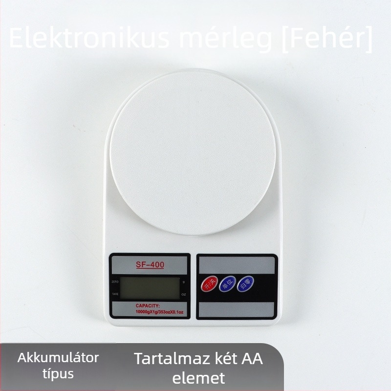 SF400 elektronikus konyhai mérleg – magas precizitás, műanyag ház, Liuxin