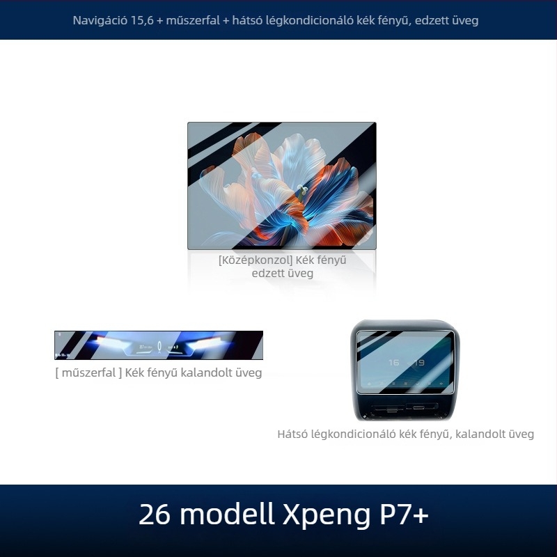 Autó navigációs kijelző tempered üveg védőfólia – LJL-057, egy darabos formázás, magashőmérséklet-álló, karc- és olajálló, univerzálisan kompatibilis