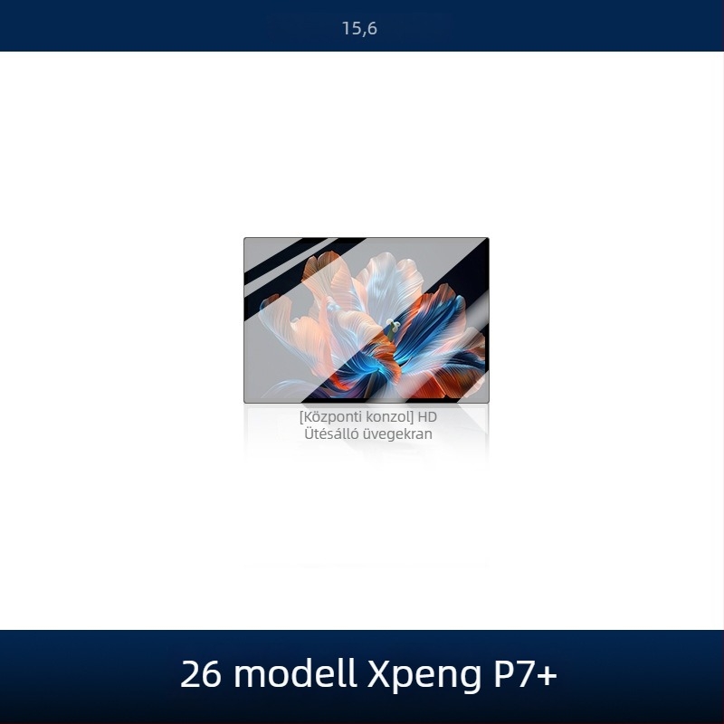 Autó navigációs kijelző tempered üveg védőfólia – LJL-057, egy darabos formázás, magashőmérséklet-álló, karc- és olajálló, univerzálisan kompatibilis