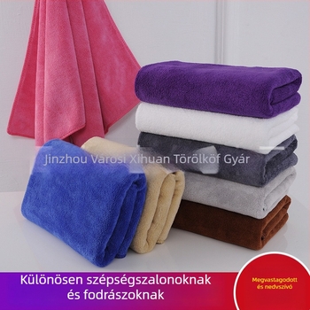 Mikroszálas hajszárító törölköző – rendkívül nedvszívó, könnyű (<30 g), testreszabható feldolgozás, hajfej típusú fejfedő