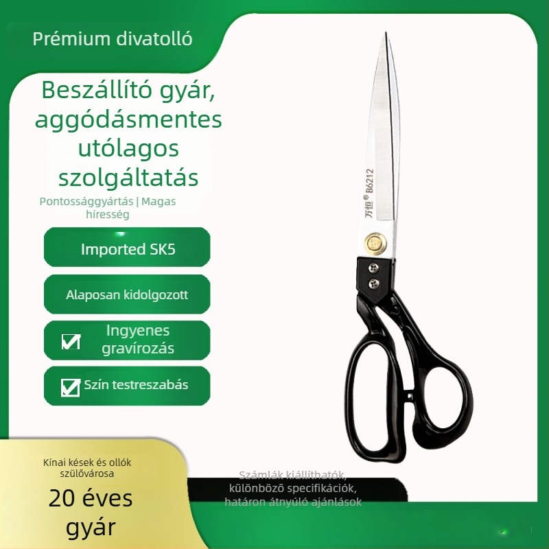 Wanheng B6208-B62012 Szövetszabó olló — professzionális szabás-varrás olló