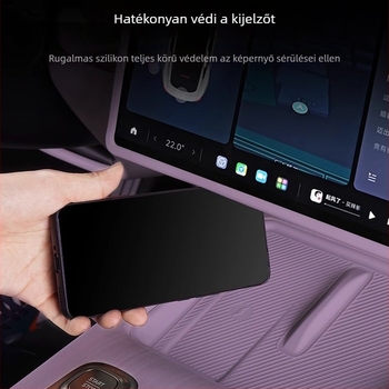 Szilikon képernyővédő csík Xiaomi Su7-hez – központi vezérlő navigációs képernyő védelme, autó belső burkolatvédő, logó nélküli, testreszabás nélküli