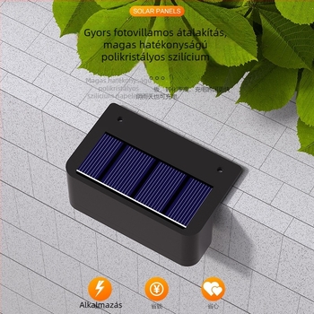 Napelemes lépcsőfény LED, modell 2405, SMD2835, 5W, 1.2V, 6–12 órás üzemidő