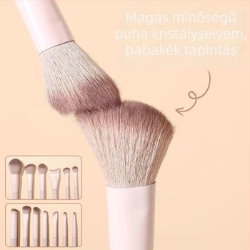 Tao Yao sminkecset készlet — szemhéj ecset, pirosító ecset, orr kontúr ecset, korrektor ecset, alapozó ecset, púder ecset és highlighter ecset (10 darab, puha műszálas sörték)