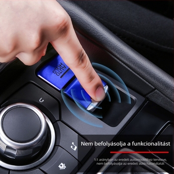 Alumínium matrica a Mazda 3 / CX-4 / CX-5 elektronikus kézifék és multimédiás gombokhoz, bal és jobb oldal, testreszabható