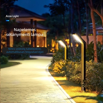 Napelemes kültéri kertvilágítás LED-del, 5W, IP65 vízálló, fényhatótáv 15–30 m²