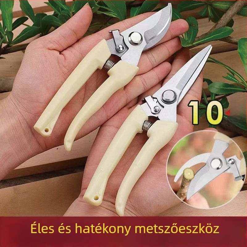 Kertészeti metszőolló gallyak és gyümölcsfák metszéséhez, erőfeszítés-megtakarítás, többfunkciós.