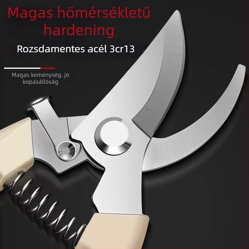 Kertészeti metszőolló gallyak és gyümölcsfák metszéséhez, erőfeszítés-megtakarítás, többfunkciós.