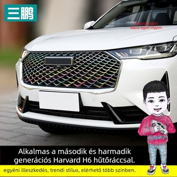 Sanpeng PET belső autó dekoratív matrica Haval H6 középső hűtőmaszkhoz (2. és 3. gen.), erős tapadással