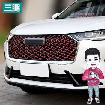Sanpeng PET belső autó dekoratív matrica Haval H6 középső hűtőmaszkhoz (2. és 3. gen.), erős tapadással