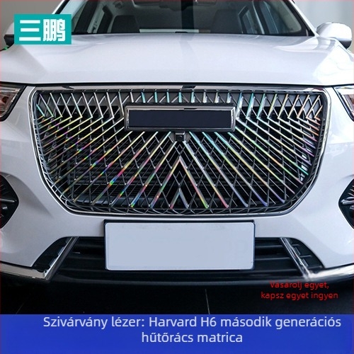Sanpeng PET belső autó dekoratív matrica Haval H6 középső hűtőmaszkhoz (2. és 3. gen.), erős tapadással
