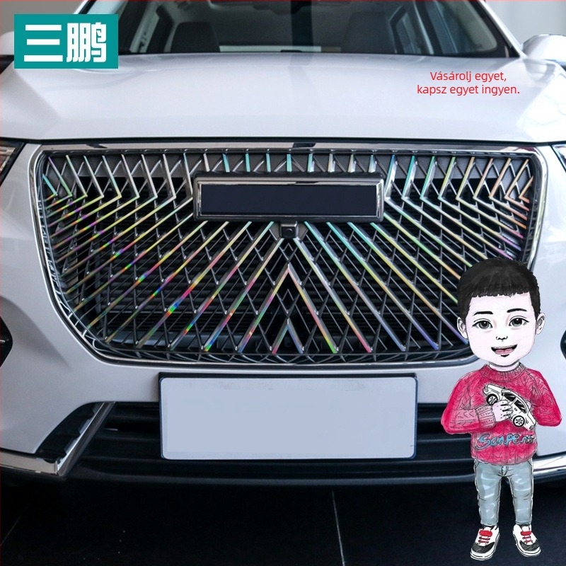 Sanpeng PET belső autó dekoratív matrica Haval H6 középső hűtőmaszkhoz (2. és 3. gen.), erős tapadással