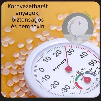 Beltéri páratartalommérő és higrométer – Akkumulátor nélkül, Kompakt, HT-1