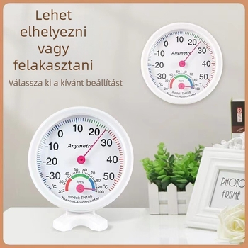 Beltéri páratartalommérő és higrométer – Akkumulátor nélkül, Kompakt, HT-1
