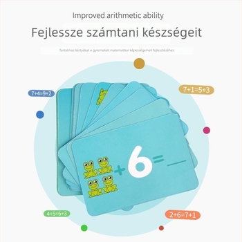 Majom egyensúly-játék gyerekeknek — korai matematika oktatás, adder–kivonás táblás játék, műanyagból; 4–6 éveseknek; nem elektromos; márka Le again