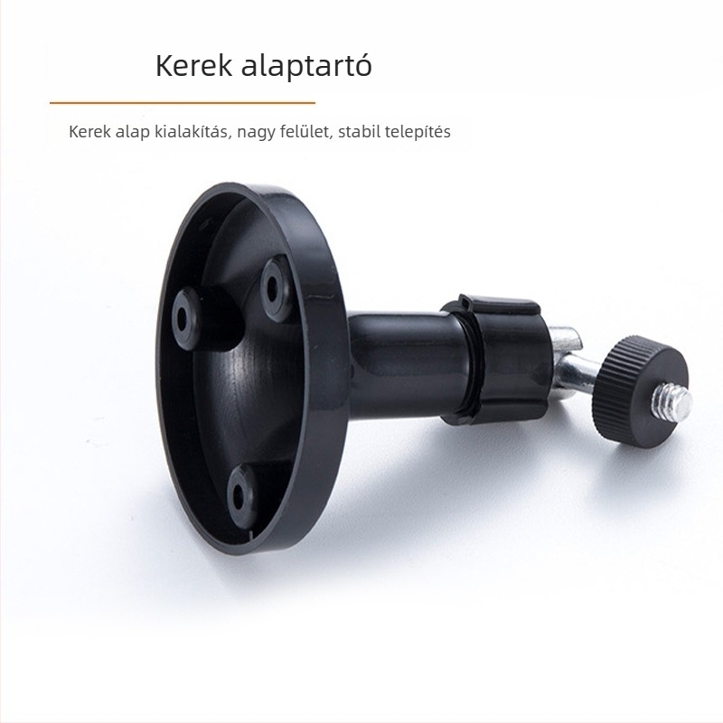 360°-os forgó kamera-bázis beltéri és kültéri használatra, univerzális tartó (anyag: műanyag)