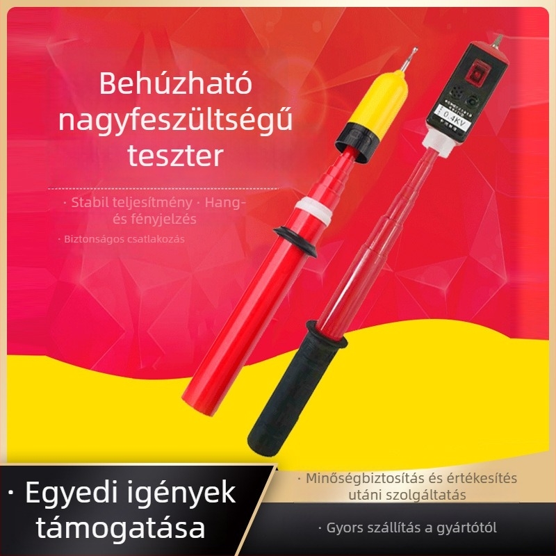 Hordozható összecsukható akusztro-optikai elektroszkóp magasfeszültséghez
