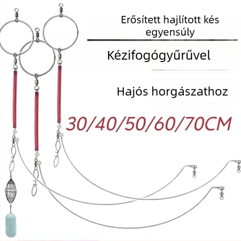 Csónakos mélytengeri horgászrig görbült egykaros tartóval, rozsdamentes acélból – márka Chiyoeda takeji