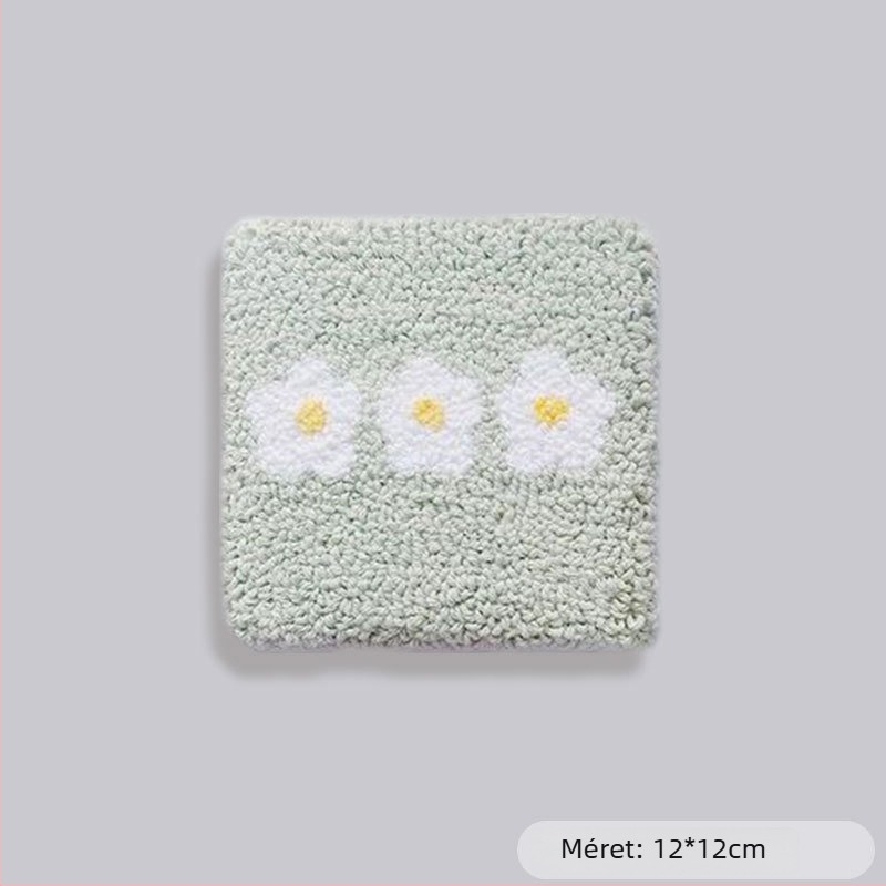 Poháralátét hímzőkészlet — DIY gyapjú fonallal, orosz stílus, kezdőknek