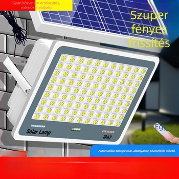 Napelemes kültéri lámpa kerthez, IP67 vízálló, távirányítós, 6V, megvilágítási terület 200 m² fölött, 12–16 órás üzemidő, Fire Dragon