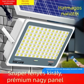 Napelemes kültéri lámpa kerthez, IP67 vízálló, távirányítós, 6V, megvilágítási terület 200 m² fölött, 12–16 órás üzemidő, Fire Dragon
