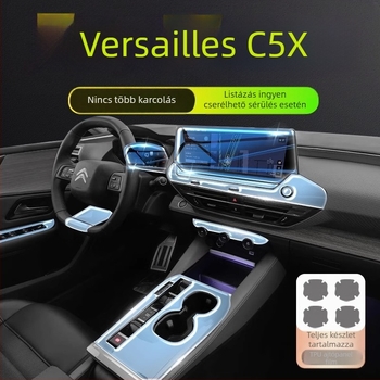 Citroën Versailles C5X belső kijelző fólia – TPU, magas- és alacsony hőmérséklet-ellenállás, navigációs kijelző és központi vezérlés számára