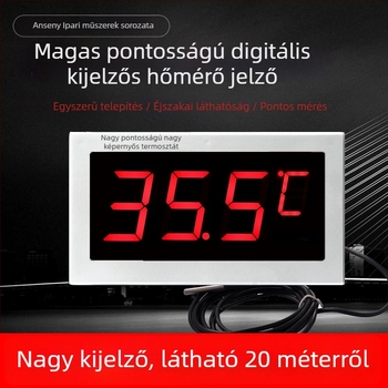CX901 Digitális hőmérő tenyésztési üvegházakhoz és hűtőtárolókhoz — pontosság ±1°C, felbontás 0,1°C, tartomány -50…200°C