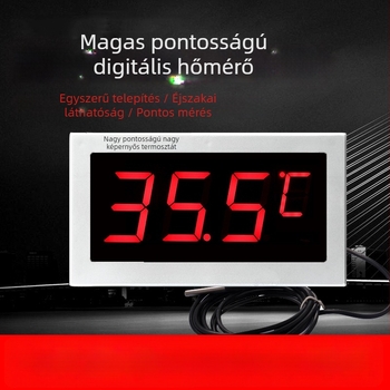 CX901 Digitális hőmérő tenyésztési üvegházakhoz és hűtőtárolókhoz — pontosság ±1°C, felbontás 0,1°C, tartomány -50…200°C