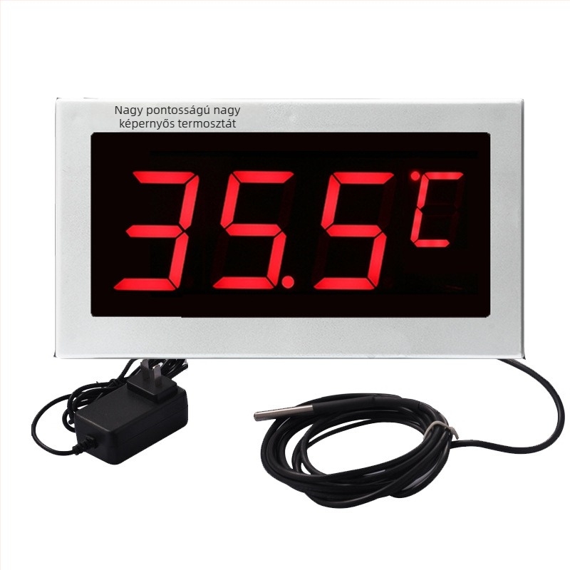 CX901 Digitális hőmérő tenyésztési üvegházakhoz és hűtőtárolókhoz — pontosság ±1°C, felbontás 0,1°C, tartomány -50…200°C