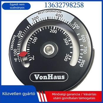 Geelyda kandalló- és sütőhőmérő, 2°C léptékű felbontás, testreszabható, Dobozban 200 darab